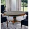 Homeroots 60" Brown Rounded Solid Wood Pedestal Base Dining Table 488697 - alternate 4