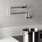 Kingston Brass Wall Mount Pot Filler Faucet with Knurled Handle, Polished Chrome KS4101RKZ - alternate 5