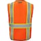 Ironwear Hi-Vis Safety Vest M Class 2 , Zipper 7 Pockets, ID Window 1245-OZ-RD-2-MD - alternate 4
