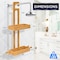 Serenelife Bamboo Hanging Shower Caddy with 2 Tiers, Anti-Slip Design for Bathroom Essentials, Self-Draining SLSHCD90 - alternate 3