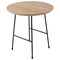Leisuremod Round 19.7 in W, 19.3 in L, MDF/Stainless Steel, Natural Wood RSBL-19NW - alternate 9