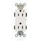 Leviton Straight Blade Receptacle, 5-15R, 15 A, 125V AC, Flush Mount, Isolated Ground M1626-IGW - alternate 1
