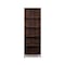 Homeroots 71" Brown Wood Four Tier Etagere Bookcase 568309 - alternate 1