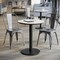 Flash Furniture 24" RND Tabletop, Seamless Surface Technology, White Faux Marble, 18" Round Black Table Height Base ST-RD24-WHMAR-TR18-GG - alternate 8