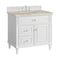 James Martin Vanities Lorelai 36" Single Vanity, Bright White, w/ 3 CM Tajnar Eclos Top 424-V36-BW-3TJR - alternate 4