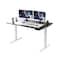 Homeroots 60" Adjustable Black and White Stainless Steel Standing Desk 397732 - alternate 5