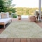 Homeroots 3' X 5' Taupe And Ivory Medallion Washable Indoor Outdoor Area Rug 617473 - alternate 8