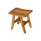 Homeroots 14" Natural Teak Curvilinear Shower Bench 376701 - alternate 8