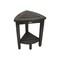 Homeroots Mod Gray Teak 18" Curvilinear Corner Shower Bench With Shelf 383374 - alternate 7