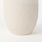 Homeroots 14" Cream Abstract Cylinder Ceramic Table Vase 397589 - alternate 6