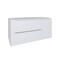 Homeroots 40" White Wood Floating Bathroom Vanity With White Sink And Two Drawers 624122 - alternate 1