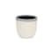 Homeroots 6in Cream and Gray Crackle Glaze Ceramic Indoor Outdoor Round Pot Planter 487433 - alternate 3
