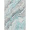 Homeroots 10' X 14' Teal Blue And Silver Abstract Washable Indoor Outdoor Area Rug 618441 - alternate 7