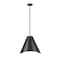 Z-Lite Aria 1 Light Pendant, Matte Black/Matte Black & Inner White, 18 In W x 16 In H 1952P18-MB - alternate 6
