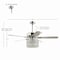 Jonathan Y Brandy 52" 3-Light Crystal Prism Drum LED Ceiling Fan With Remote, Chrome JYL9606A - alternate 10