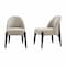 Manhattan Comfort Oslo Chenille Wood Side Chair in Taupe - Set of 2 DC1542-1 - alternate 7
