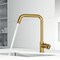 Vigo Cass Industrial Single Handle Kitchen Bar Faucet in Matte Brushed Gold VG02040MG - alternate 5