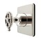 Kingston Brass Single-Handle Six-Way Diverter Valve with Square Trim Kit, Polished Nickel KS4046CG - alternate 1