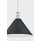 Hudson Valley Lighting Painted No. 2 Pendant in Polished Nickel/Darkest Blue by Mark D. Sikes MDS352L-PN/DBL - alternate 6