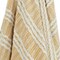 Homeroots 50" X 60" Gold And Ivory Striped Cotton Throw Blanket with Fringe 518796 - alternate 3