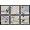Homeroots Set of Six Modern Abstract Black Floater Frame Print Wall Art, 6PK 525088 - alternate 1