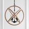 Jonathan Y Soka 4-Light 20" Adjustable Globe Metal/Rope LED Pendant, Black/Brown JYL9041A - alternate 9