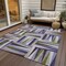 Homeroots 8' X 10' Lavender Brown And Green Geometric Washable Indoor Outdoor Area Rug 598277 - alternate 7