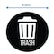 Hls Commercial 3-Pack Vinyl TRASH Decal Sticker Set, UV-Resistant HLSKERTRASH3 - alternate 3