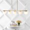 Jonathan Y Luca Parisian 45.5" 5-Light Modern Glam Iron Globe Linear LED Pendant, Brass Gold/White JYL7572A - alternate 10