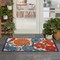 Homeroots 3' X 4' Ivory Orange and Blue Floral Indoor Outdoor Area Rug 527640 - alternate 7