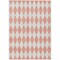 Homeroots 3' X 5' Salmon And Ivory Geometric Washable Indoor Outdoor Area Rug 577103 - alternate 8