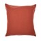 Homeroots 20" Orange and Ivory Geometric Cotton Blend Throw Pillow With Embroidery 549422 - alternate 6