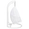 Leisuremod White Wicker Hanging 2 person Egg Swing Chair, White ESCW-57W - alternate 6