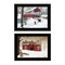 Homeroots Set Of Two Winter Evening 2 Black Framed Print Wall Art, 2PK 406198 - alternate 1