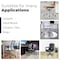 Fab Glass And Mirror Glass Office Chair Mat | 54in Flat Polished Edge Heavy Duty Glass Mat for Hard Floors CM54RDF-CL - alternate 6