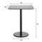 Flash Furniture 36" Square Tabletop, Seamless Surface Technology, Gray Faux Concrete, 24" Black RND Bar Height Base ST-SQ36-CMGY-TR24B-GG - alternate 8