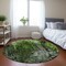 Homeroots 8' Green And Lime Green Round Abstract Washable Indoor Outdoor Area Rug 577243 - alternate 6