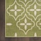 Homeroots 6' X 9' Green And Ivory Geometric Indoor Outdoor Area Rug 572907 - alternate 6