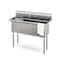 Koolmore 60 in. Three Compartment Commercial Sink Bowl Size 18x18x14 Stainless-Steel 18 Gauge KM-SC181814-N3 - alternate 1