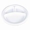Sct ChampWare Molded Fiber Tableware, 3-Compartment Plate, 10" dia, White, 500PK 18163WPF - alternate 1