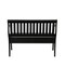Homeroots 42in Black Solid Wood Distressed Storage Bench With Flip Top 733249 - alternate 6