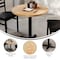 Flash Furniture Bennett 30 in Round Solid Wood Commercial Indoor Tabletop in Natural with 22 in x 22 in Table Height GSF-RD30-NAT-T2222-GG - alternate 7