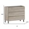 Homeroots 40" Natural Wood Freestanding Bathroom Vanity With White Sink And Three Drawers 624157 - alternate 4