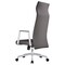 Leisuremod Aleen High-Back Office Chair in Upholstered Leather and Iron Frame with Swivel and Tilt, Grey AOT19GRL - alternate 6