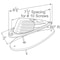 Grote Lighting Deluxe Die-Cast Cab Marker Light - Amber Acrylic Lens, Chrome Zinc Housing, Triangular 45333 - alternate 4