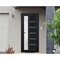 Vdomdoors Front Exterior Prehung FiberGlass Door Frosted Glass / Manux 8088 Matte Black / Office Commercial a MANUX8088EXD-BLK-W30 x H80-RH - alternate 4