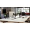 Atdec heavy duty display desk mount, supports monitors curved or flat to 35 and 17.6lbs,  AW-ORA-F-B - alternate 3