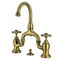 Kingston Brass Bridge Bathroom Faucet with Brass Pop-Up, Antique Brass KS7993AX - alternate 1