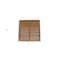 Homeroots Natural Teak 24" Square Shower Mat 554942 - alternate 6