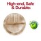 Smarty Had A Party 10" Round Palm Leaf 3-Partition Eco Friendly Disposable Dinner Plates (100 Plates), 100PK 4670RP-CASE - alternate 8